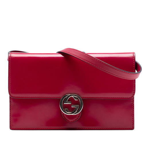 Calfskin Interlocking G Wallet on Chain - Image 1