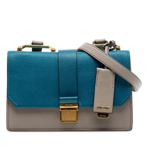 Bicolor Goatskin Madras Crossbody - Image 1