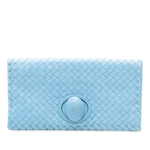 Nappa Intrecciato Turn Lock Clutch - Image 1