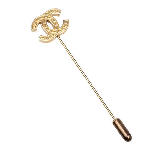CC Gold Plated Pin Brooch - Image 1