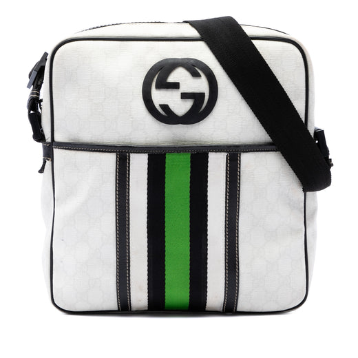 GG Supreme Interlocking G Web Crossbody - Image 1