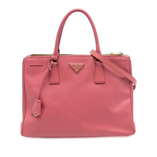 Medium Saffiano Lux Galleria Double Zip Satchel - Image 1