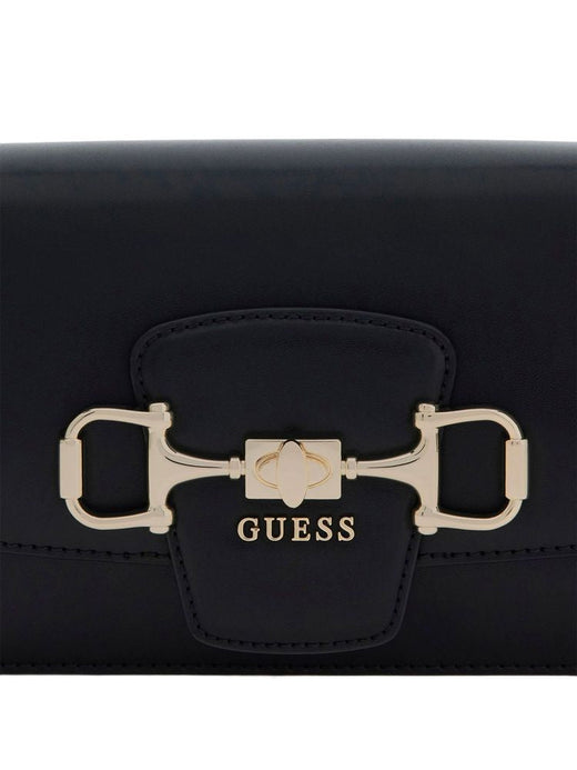 Guess Janie Crossbody Bag — Black Polyurethane