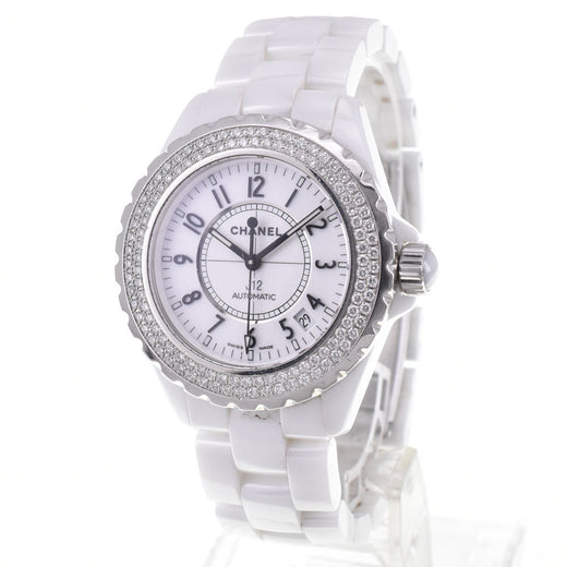 Chanel J12 Automatic Ceramic And Stainless Steel With Diamond Bezel Watches