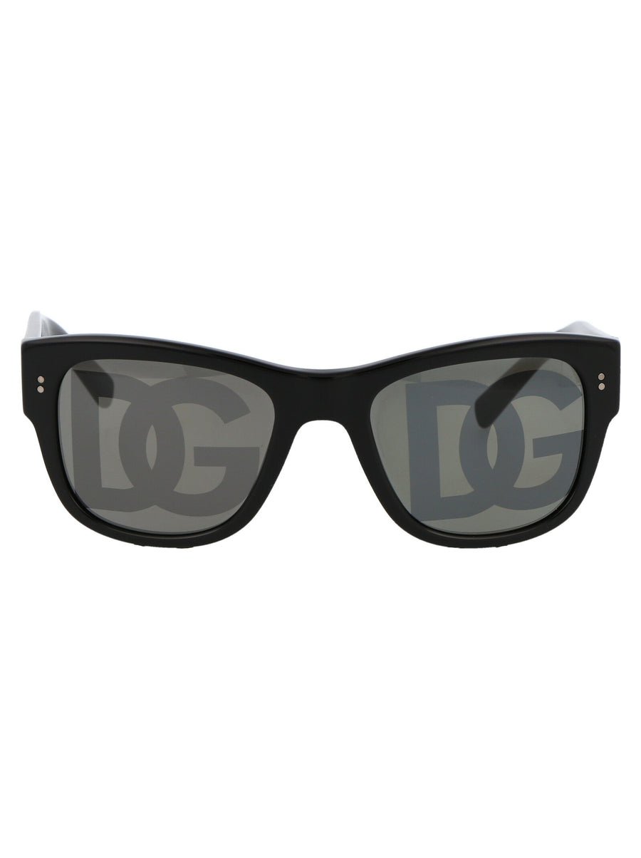 Dolce & Gabbana 0dg4338 Tinted Acetate Sunglasses — Black