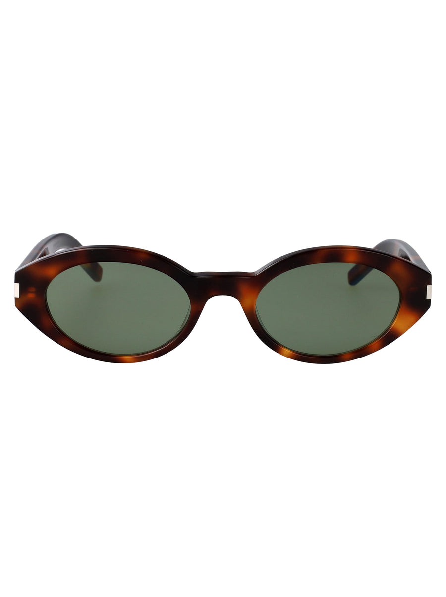Saint Laurent Sl567 Sunglasses — Brown Acetate