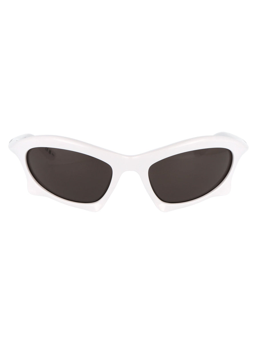 Balenciaga Bb0229s Sculptural Acetate Sunglasses — White