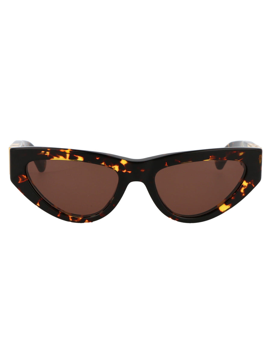 Bottega Veneta Bv1176s Tortoiseshell Acetate Sunglasses — Brown