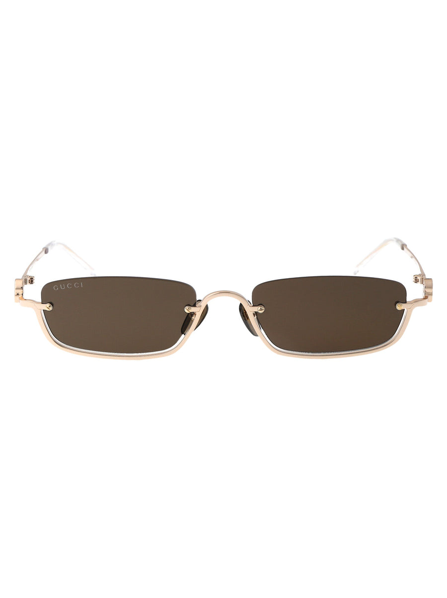 Gucci Gg1278s Sunglasses — Gold Metal