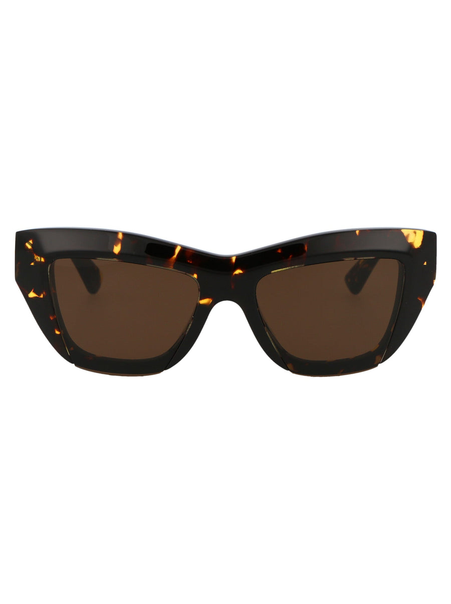 Bottega Veneta Bv1218s Tortoiseshell Acetate Sunglasses — Black