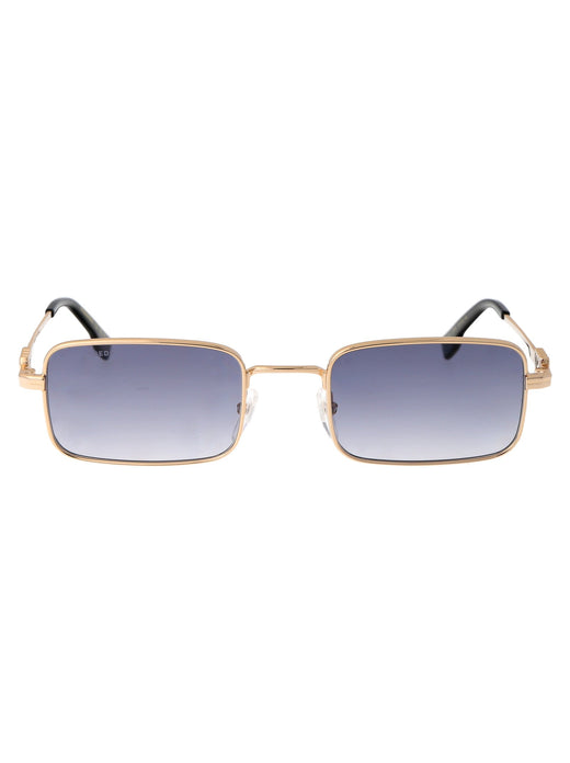 Dsquared2 Gold Metal Rectangle Sunglasses —