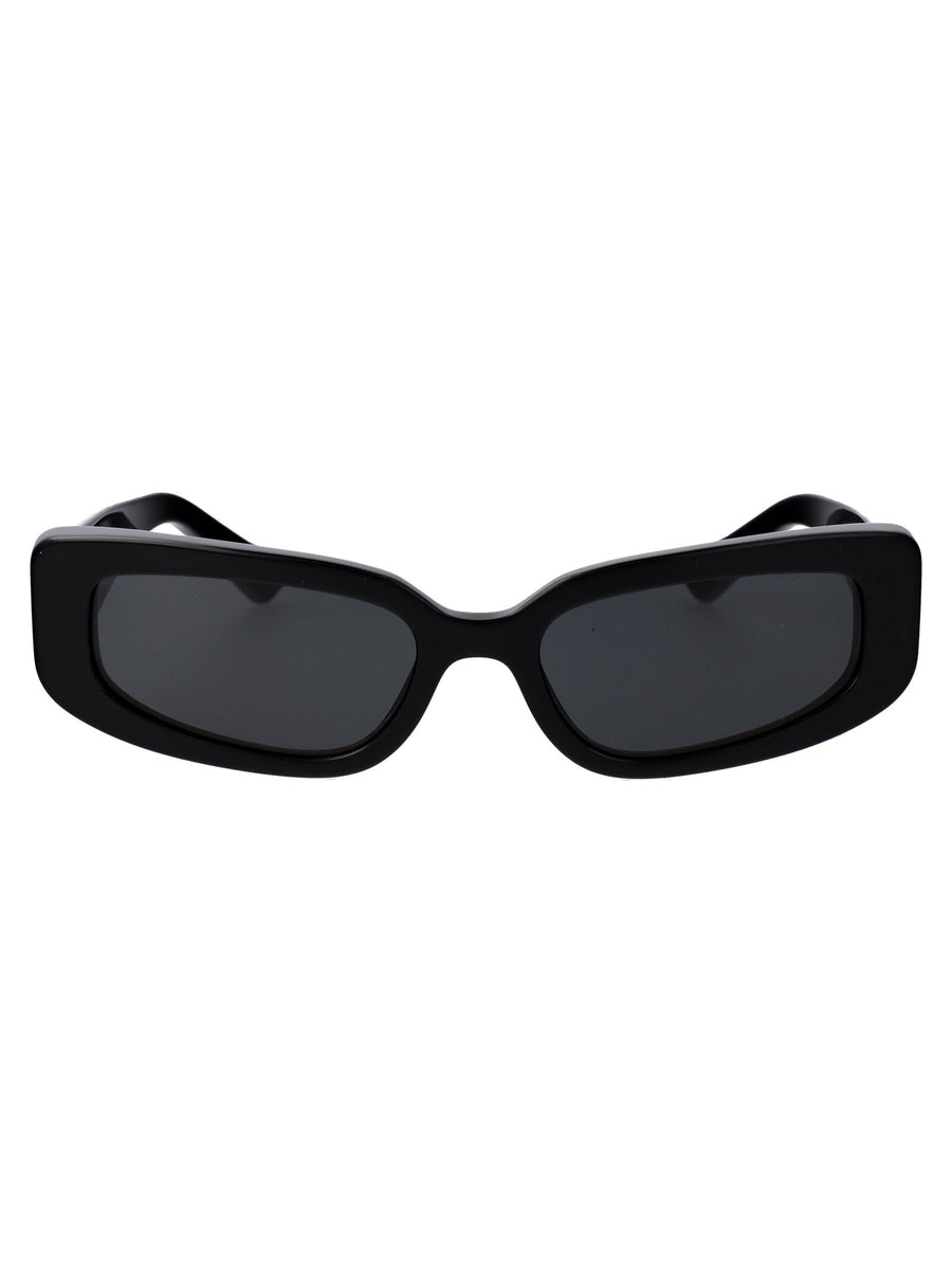 Dolce & Gabbana 0dg4445 Glossy Acetate Sunglasses — Black