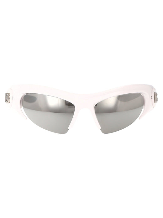 Dolce & Gabbana 0dg6192 Mirrored Lens Sunglasses — White Injected