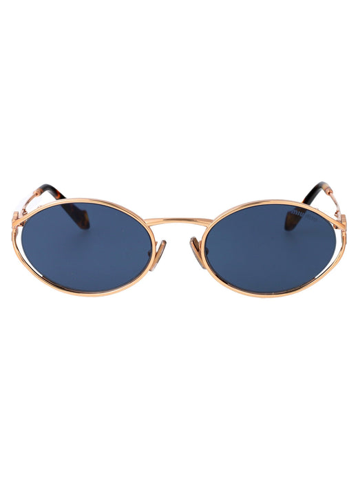 Miu Miu 0mu Rose Gold Metal Sunglasses —