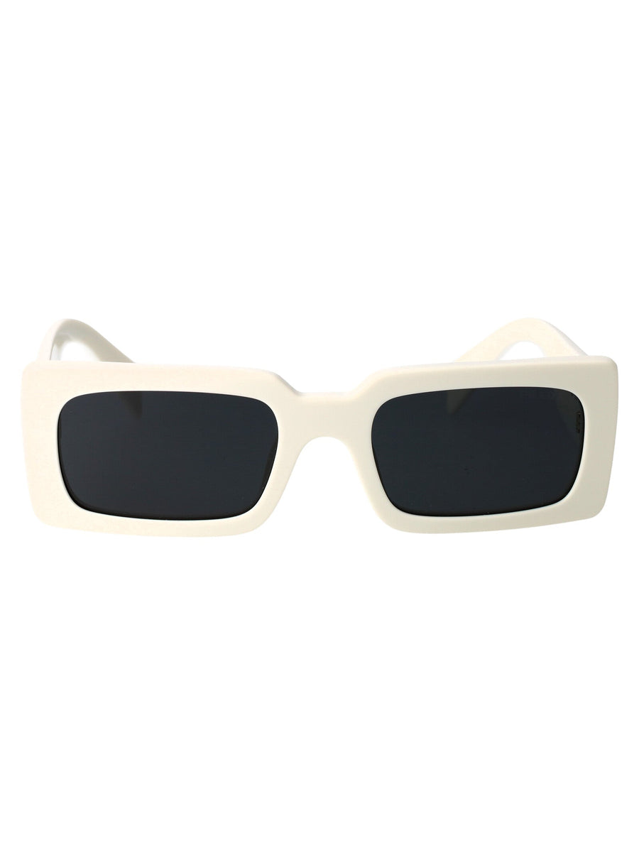 Prada 0pr Talcum White Acetate Rectangle Sunglasses —