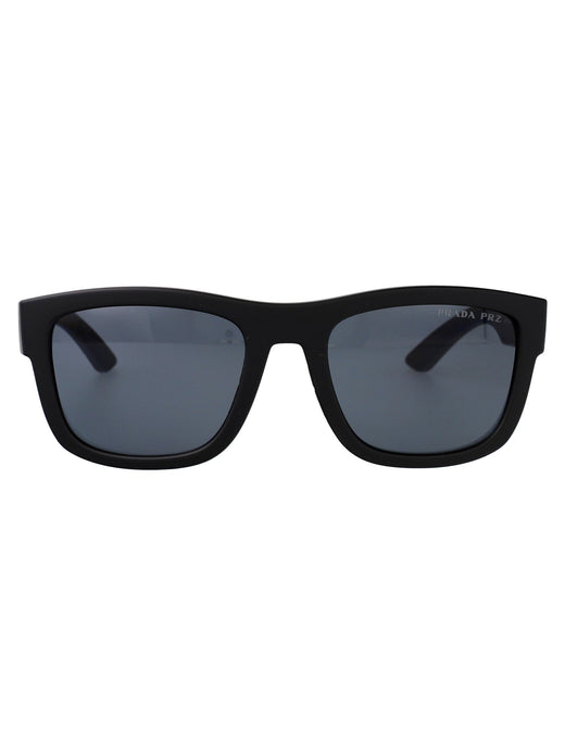 Prada 0ps Matte Black Rubber Nylon Sunglasses —