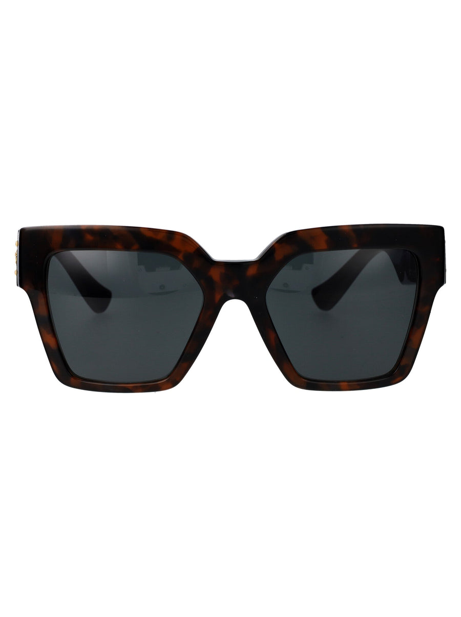 Versace 0ve4458 Havana Acetate Sunglasses — Brown