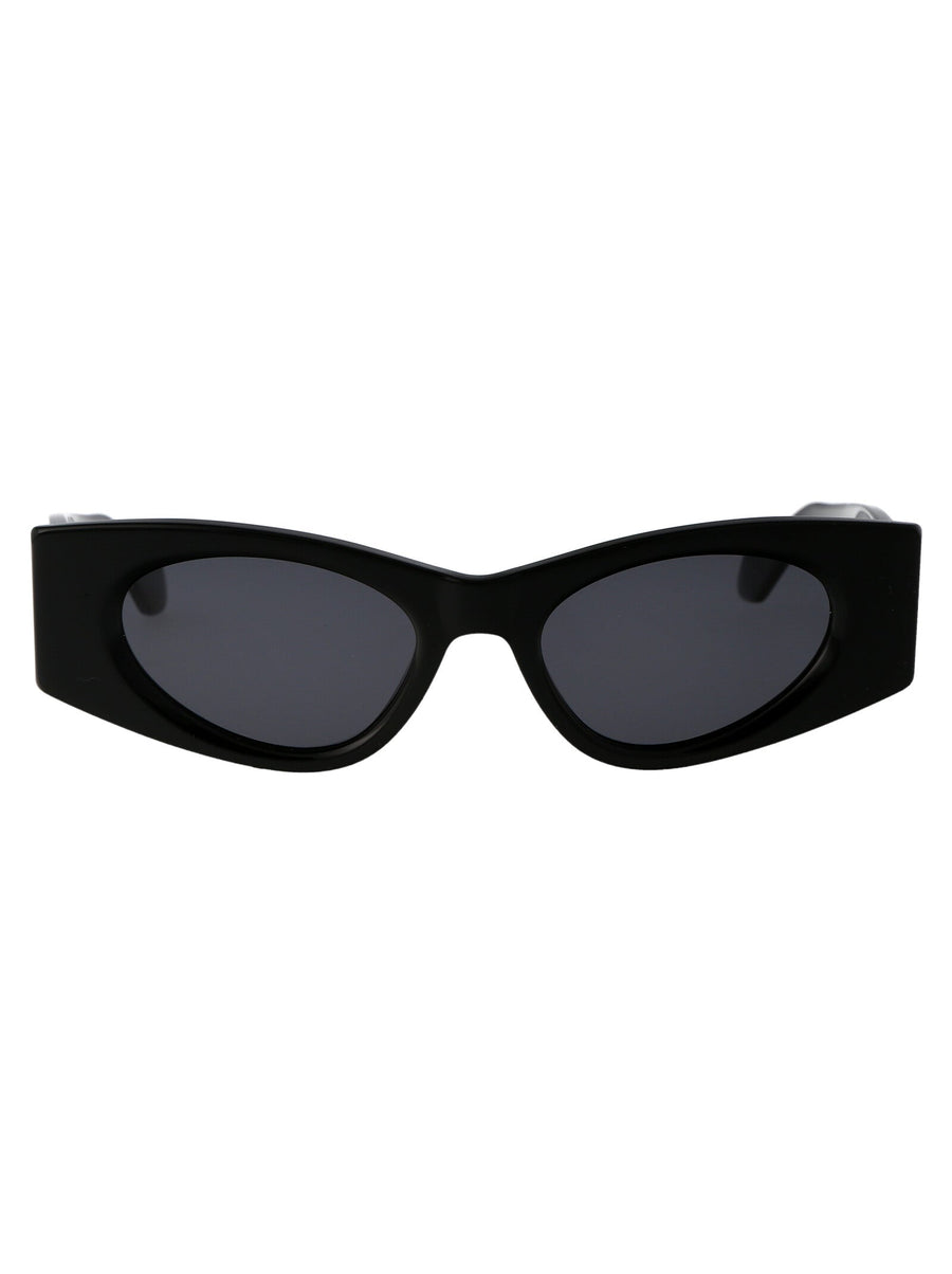 Alaïa Aa0075s Sculptural Acetate Sunglasses — Black