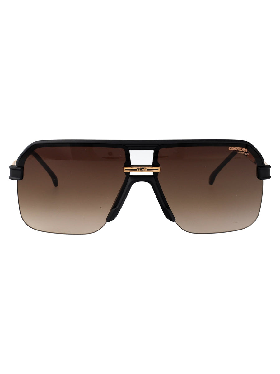 Carrera Gradient Brown Lens Sunglasses — Black Polyamide Inj-gril