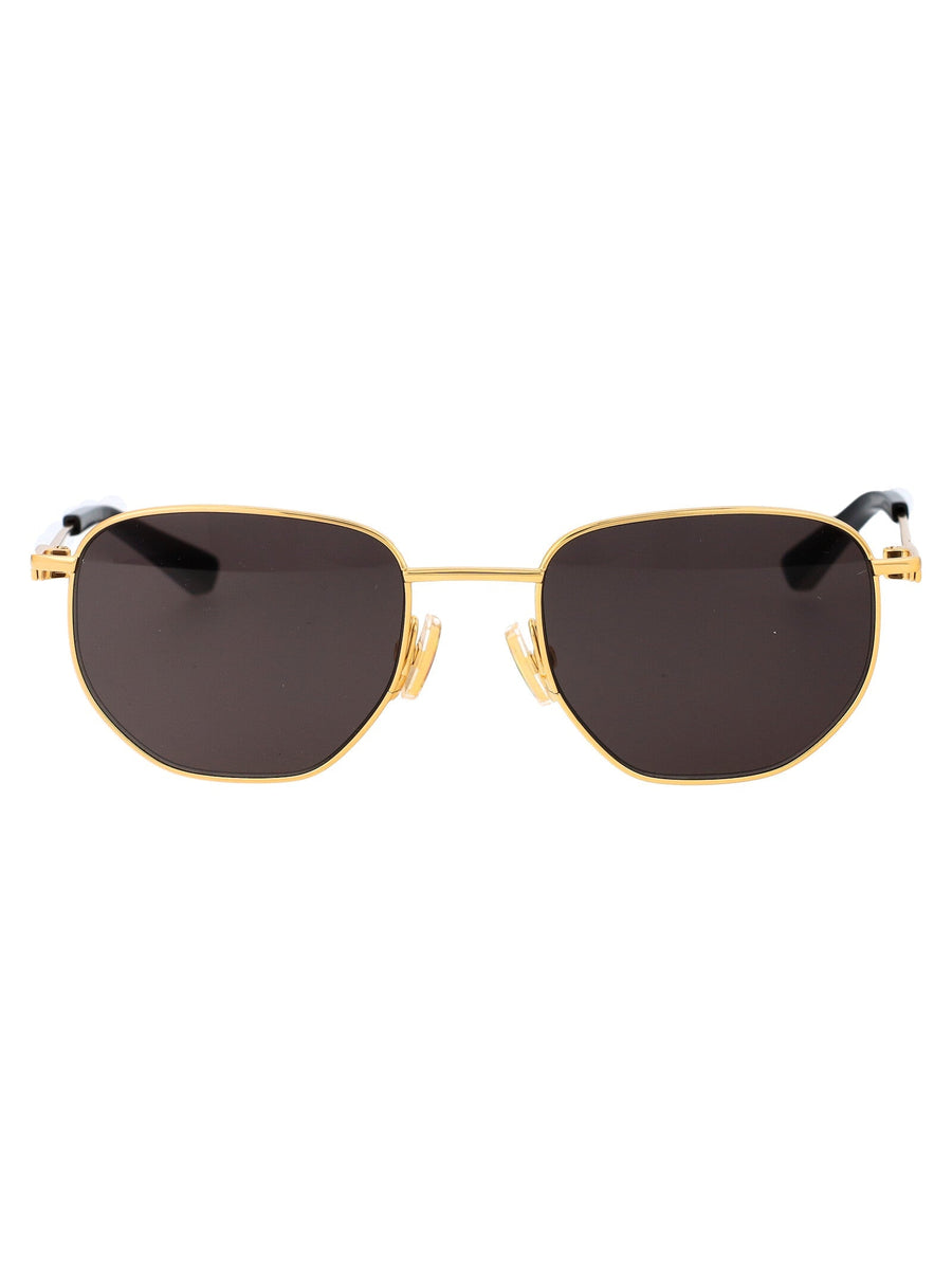 Bottega Veneta Bv1301s Sunglasses — Gold Metal