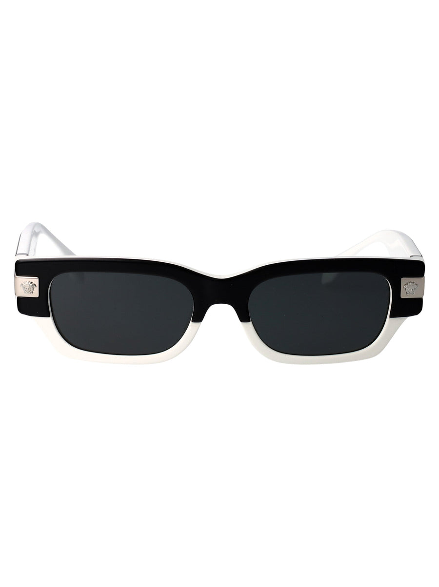 Versace 0ve4465 Black And White Acetate Sunglasses —