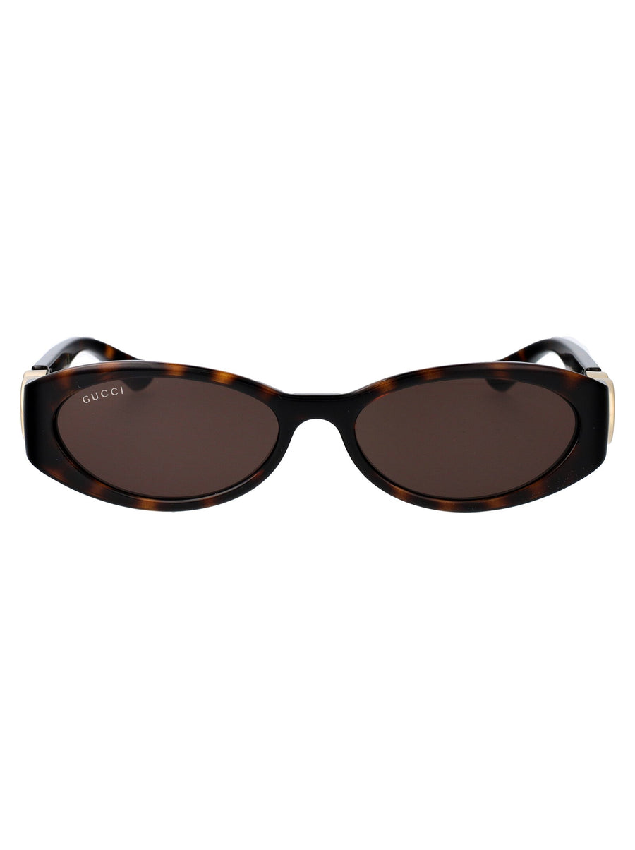 Gucci Gg1660s Tortoiseshell Acetate Sunglasses — Brown Injected