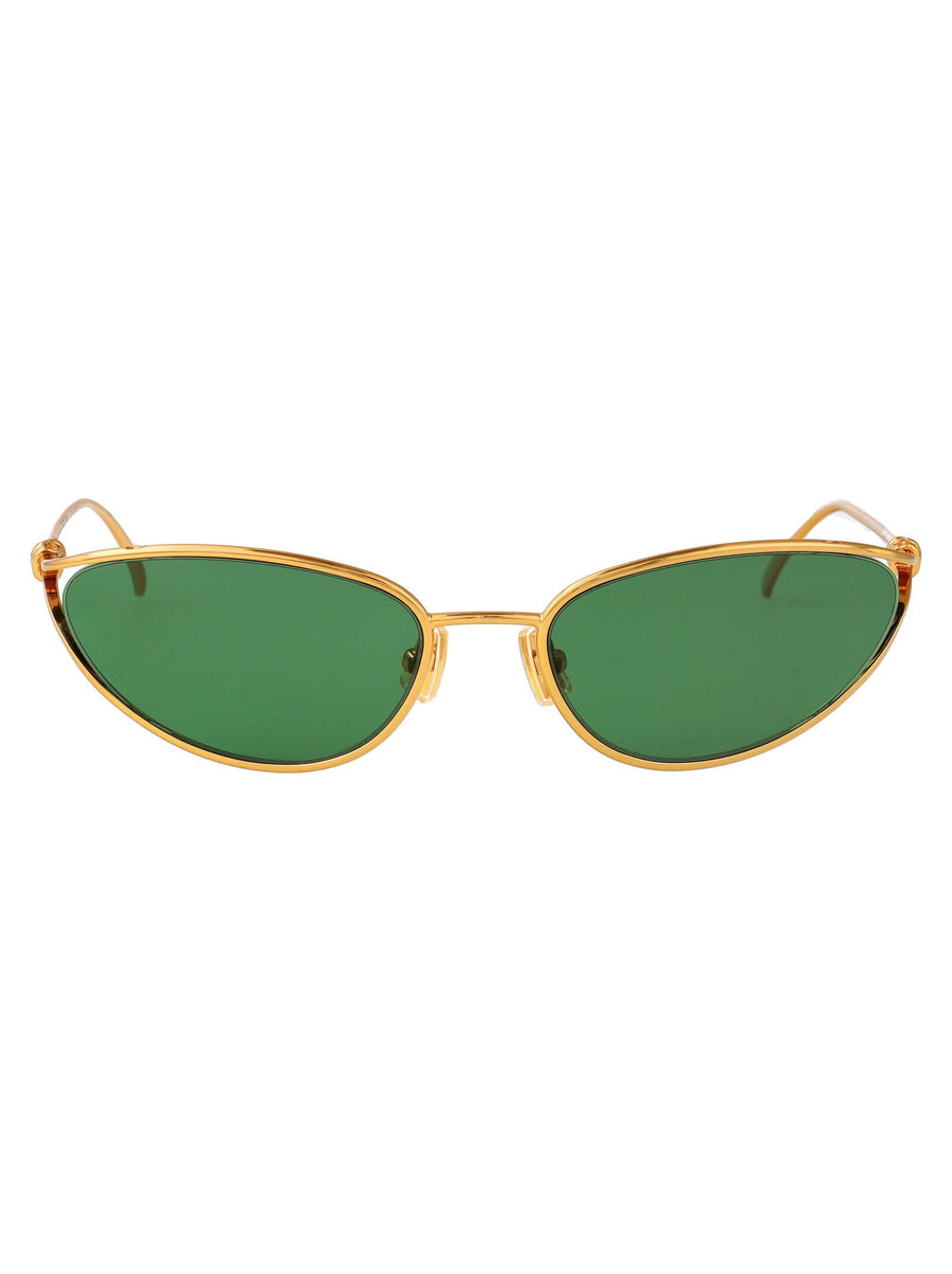 Bottega Veneta Bv1330s Metal Cat-Eye Sunglasses — Gold