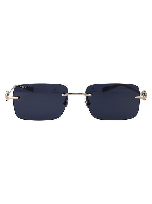 Gucci Gg1703s Rimless Metal Sunglasses — Silver