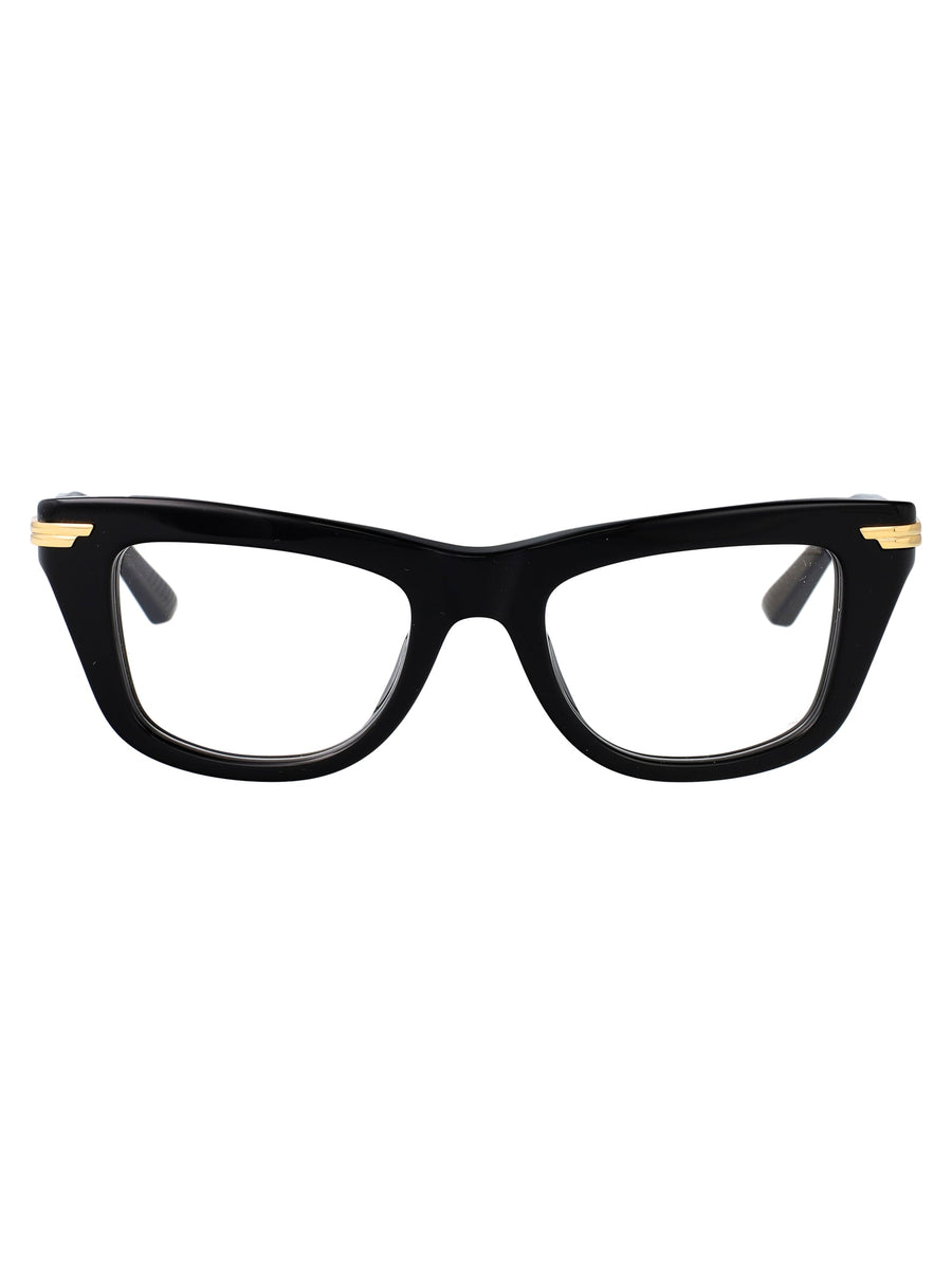 Bottega Veneta Bv1370o Metal Cat-Eye Sunglasses — Black