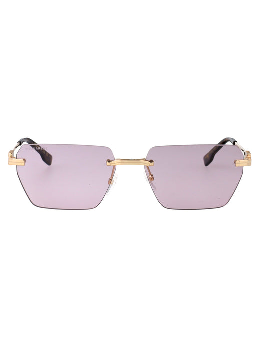 Dsquared2 Gold Metal Sunglasses —