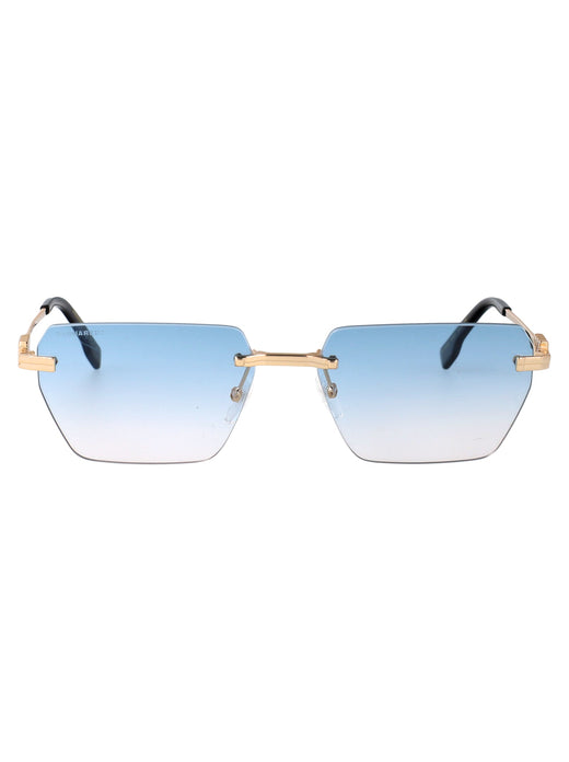 Dsquared2 Rimless Blue-Gradient Sunglasses — Gold Metal