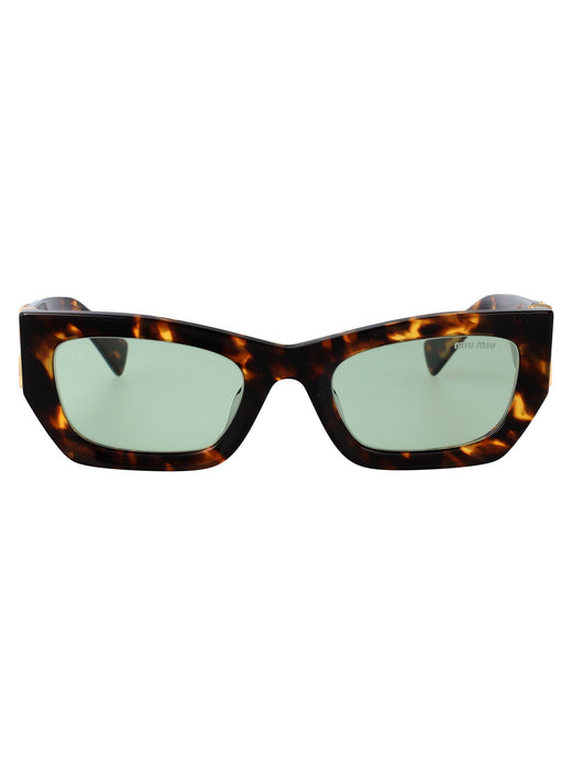Miu Miu 0mu Tortoiseshell Acetate Sunglasses — Brown