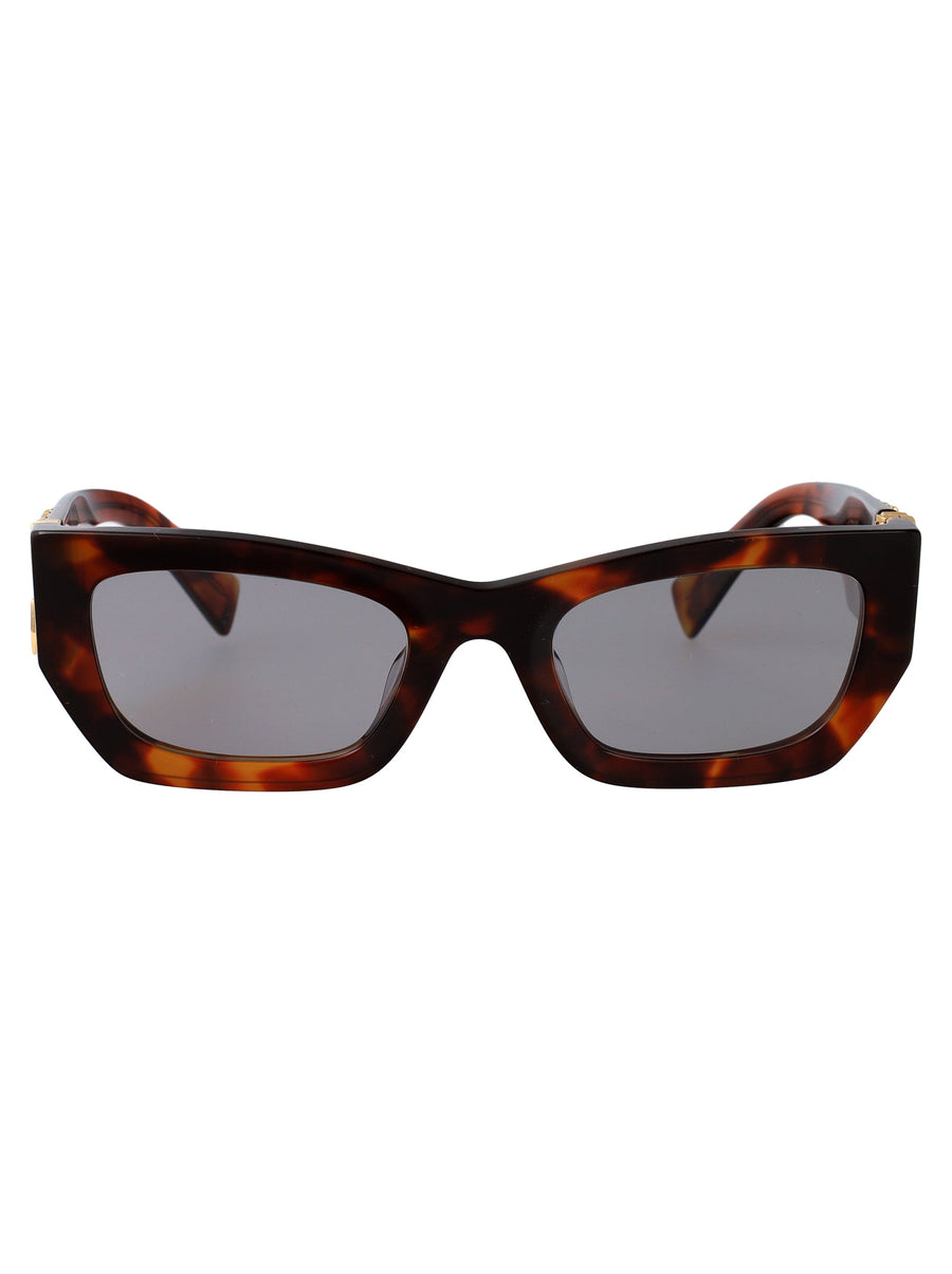 Miu Miu 0mu Acetate Tortoiseshell Sunglasses — Brown