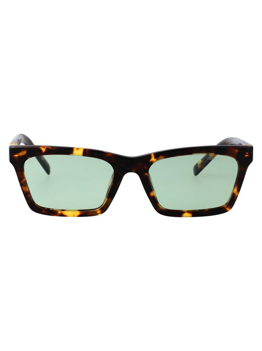 Miu Miu 0mu Tortoiseshell Acetate Sunglasses — Brown