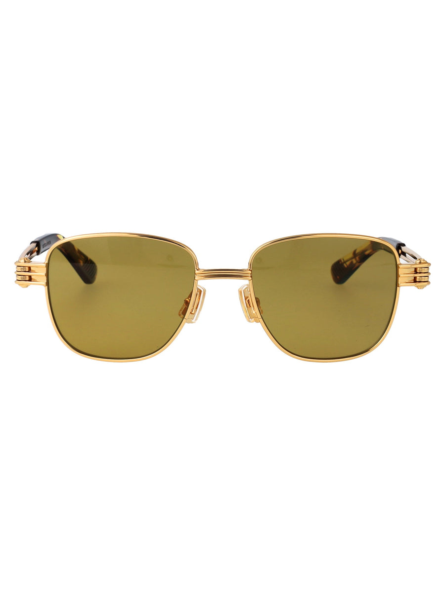 Bottega Veneta Bv1380s Gold-Tone Metal Sunglasses — Gold