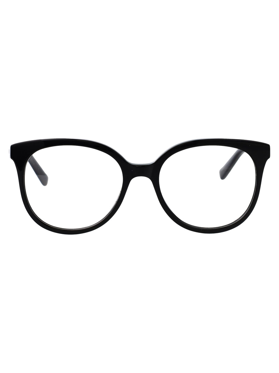 Alexander Mcqueen Am0540o Sculpted Acetate Sunglasses — Black