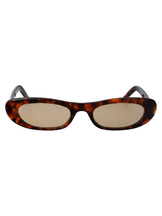 Saint Laurent Sl557 Sunglasses — Brown Acetate