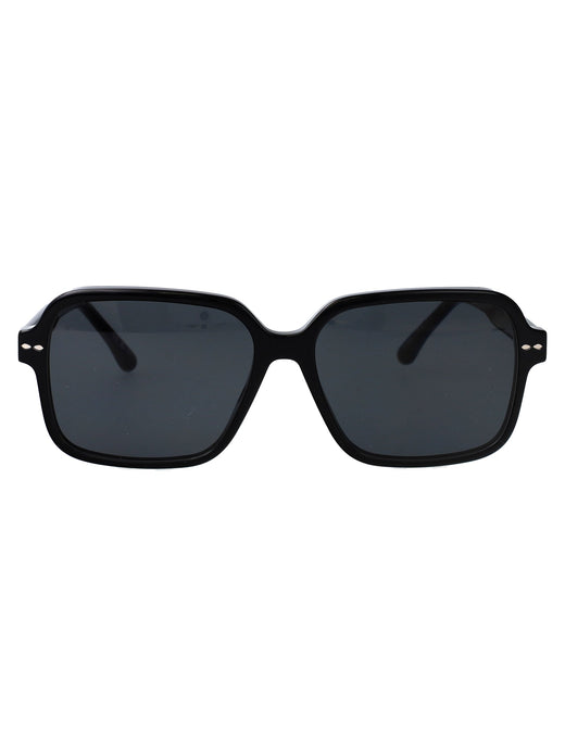 Isabel Marant Square Acetate Sunglasses — Black