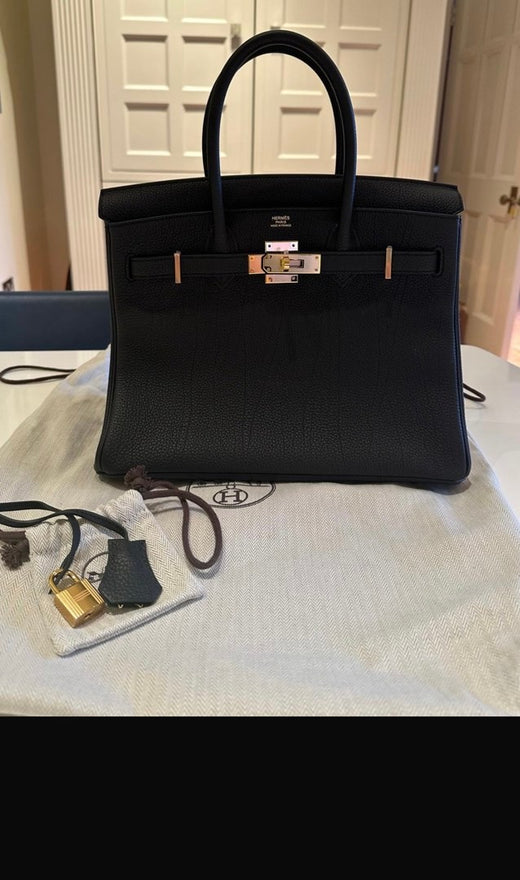 Hermès Top Handle Bags 25 cm Black