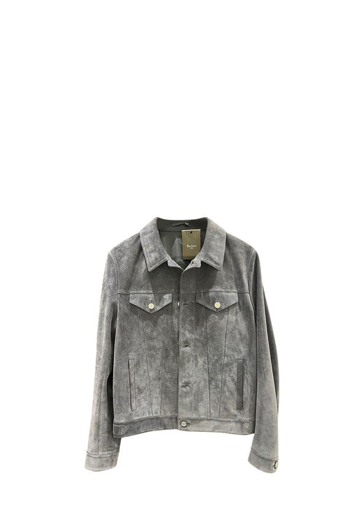 Blue-Gray Suede Jacket