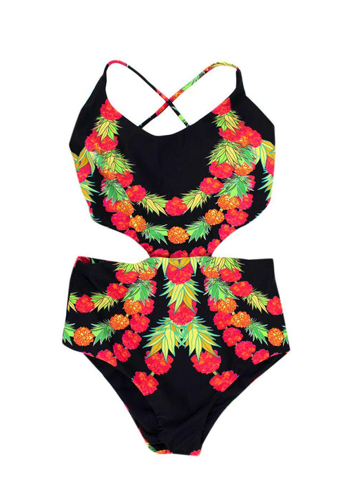 Mara Hoffman Floral Cut-Out Swimsuit