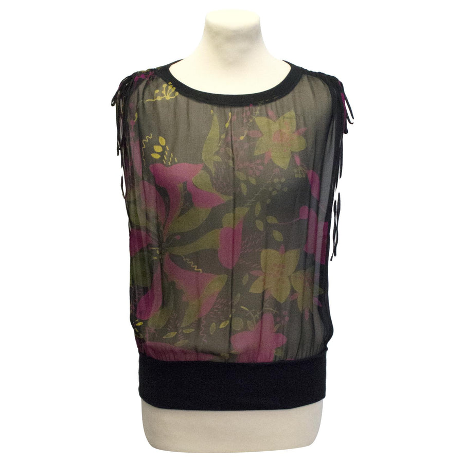 Sophia Malig sheer floral top