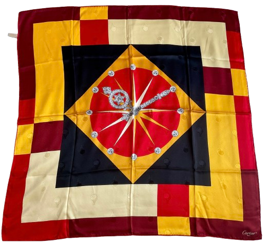 Cartier Printed Silk Square Scarf 86x86cms