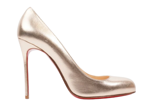 Christian Louboutin Gold Fifi Pumps