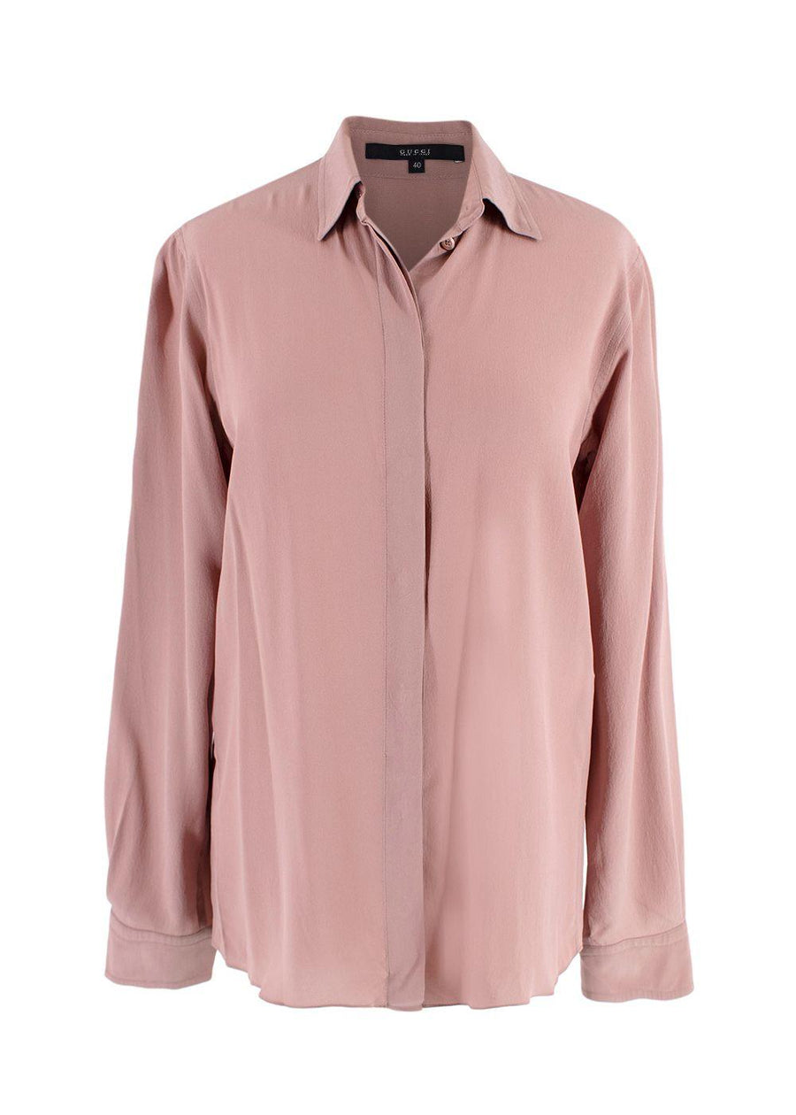 Gucci Dusky Pink Silk Blouse