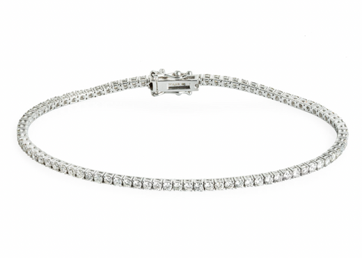18ct White Gold Diamond Tennis Bracelet