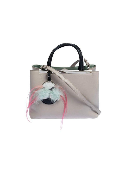 Pink leather Monster Mini 2Jours bag