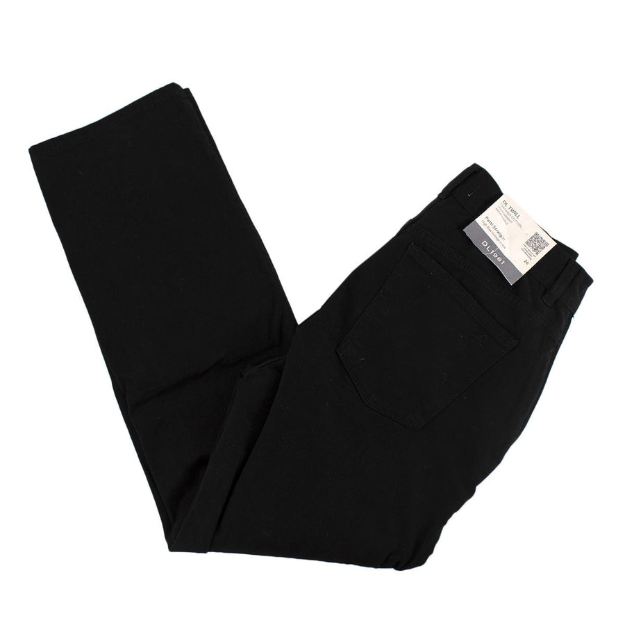 DL1961 Patti Black High Waist Straight Vintage Denim Jeans