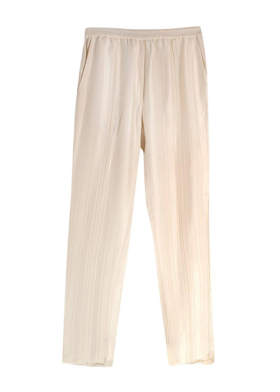 Golden Goose Cream SStar Print Split Hem Joggers