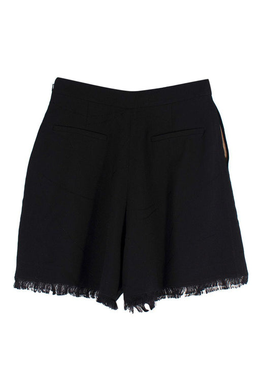 Chloe Black Frayed Hem Shorts